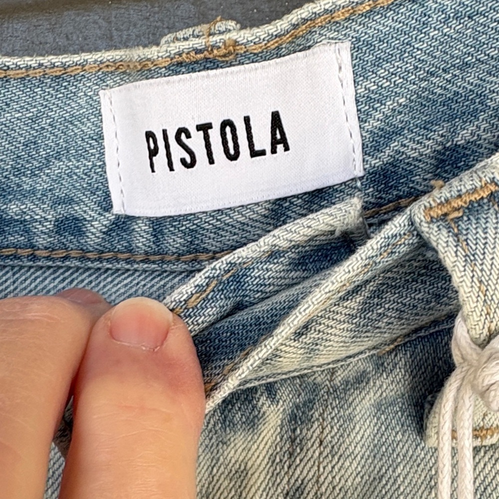 NWT Pistola Distressed Light Blue Jeans - Picture 2 of 7